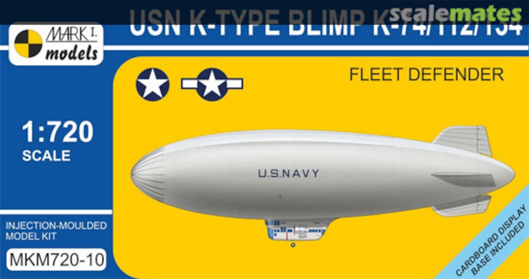 Boxart USN K-type Blimp K-74/112/134 Fleet Defender MKM720-10 Mark I Models