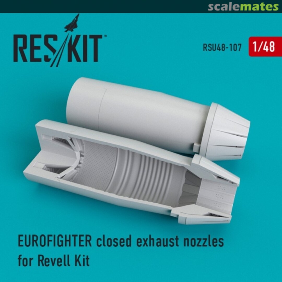 Boxart Eurofighter closed exhaust nozzles RSU48-0107 ResKit Boxart Eurofighter closed exhaust nozzles RSU48-0107 ResKit