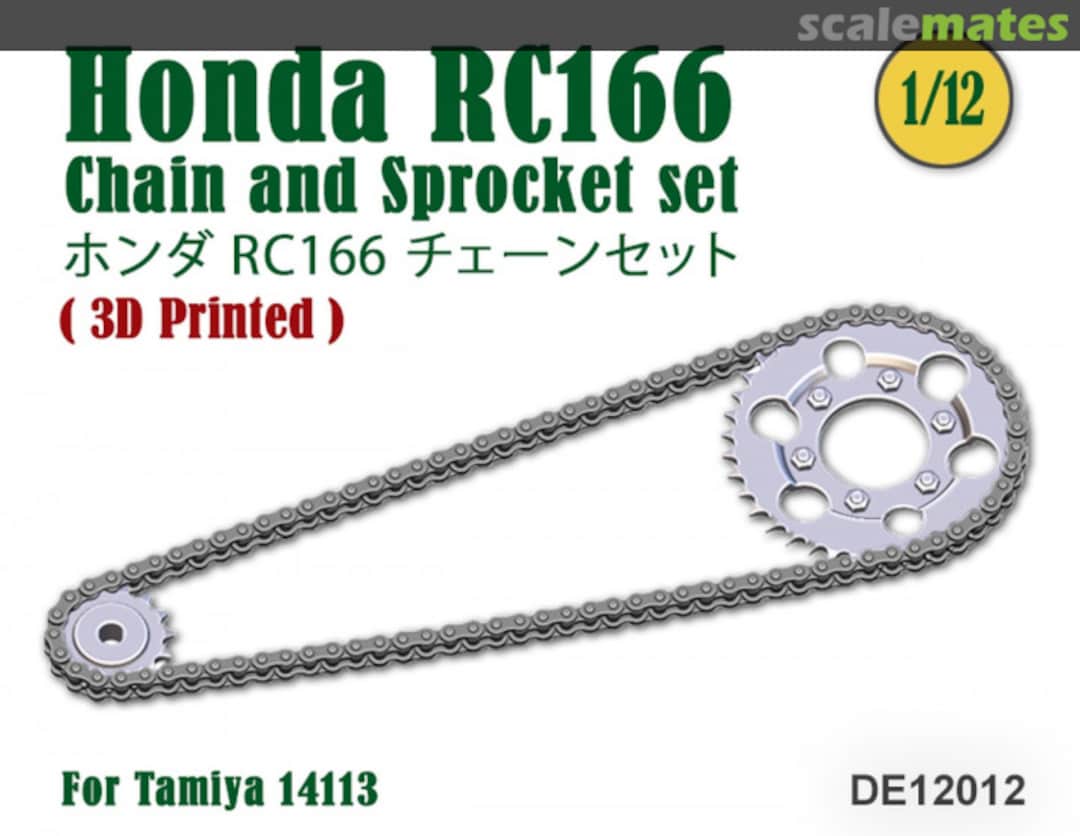Boxart Chain and Sprocket set for Honda RC166 DE12012 Fat Frog Scale Models Boxart Chain and Sprocket set for Honda RC166 DE12012 Fat Frog Scale Models