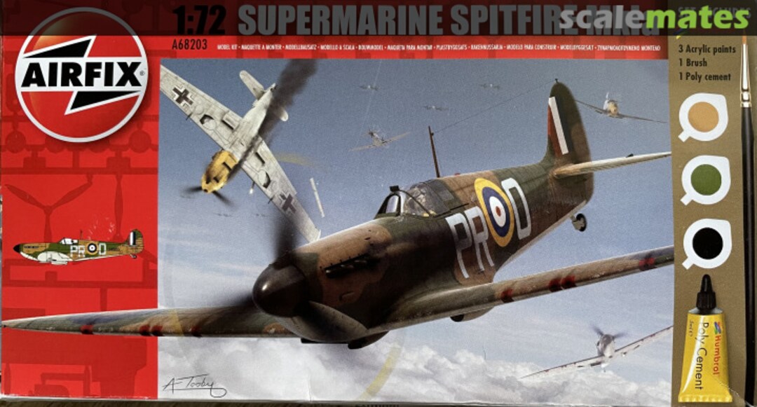 Boxart Supermarine Spitfire MkIa A68203 Airfix Boxart Supermarine Spitfire MkIa A68203 Airfix