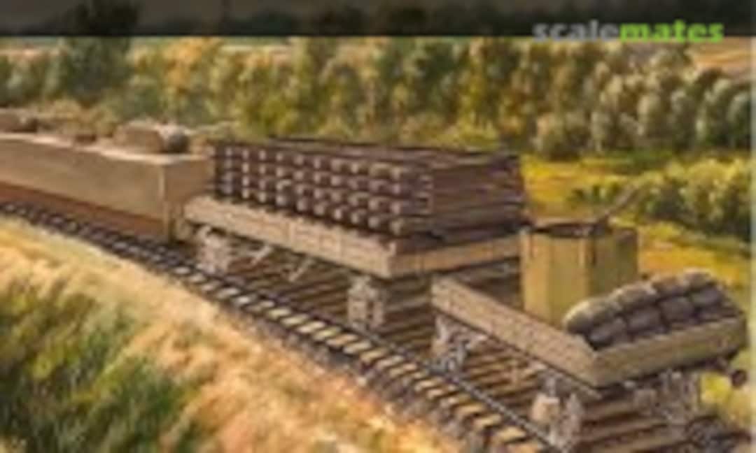 1:72 Set of control biaxial platforms for armored train (UM Military Technics 706) 706