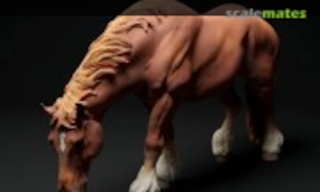 1:48 Suffolk Punch - mare grazing (EMP3d 48130345) 48130345