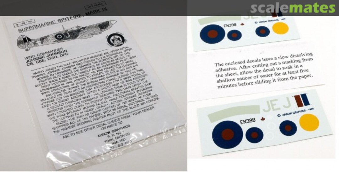 Boxart Supermarine Spitfire Mark IX B-89-72 Arrow Graphics Boxart Supermarine Spitfire Mark IX B-89-72 Arrow Graphics