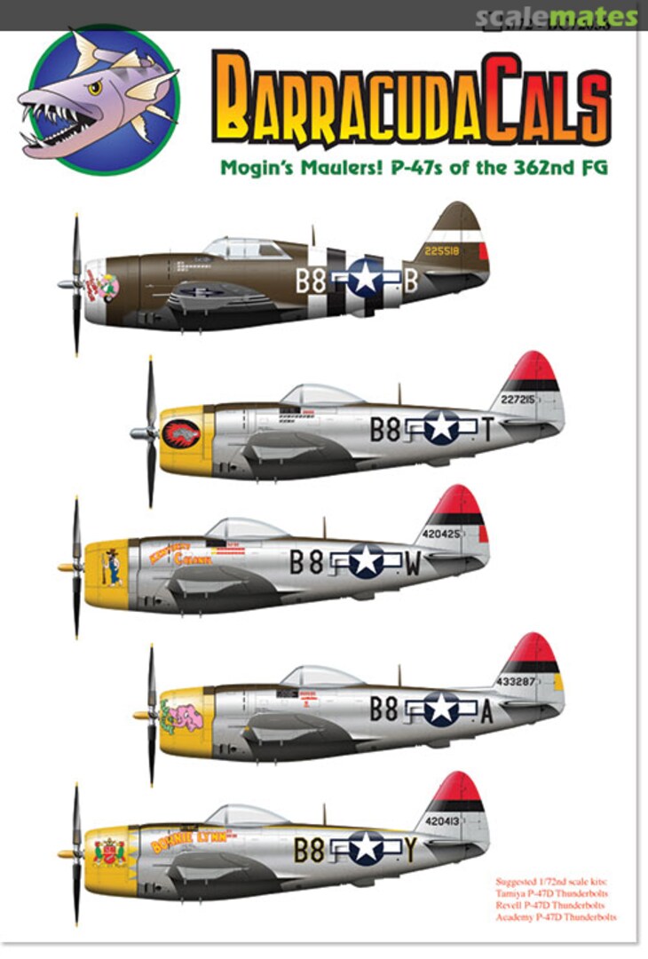 Boxart Mogin's Maulers! P-47s of the 362nd FG BC72038 Barracuda Studios Boxart Mogin's Maulers! P-47s of the 362nd FG BC72038 Barracuda Studios