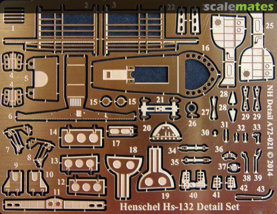 Boxart Henschel Hs-132 Detail Set A72-021 NH Detail Boxart Henschel Hs-132 Detail Set A72-021 NH Detail