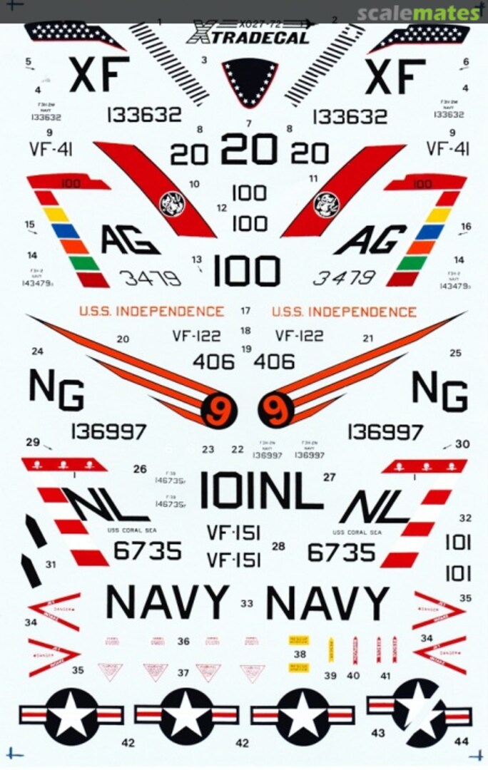 Boxart U.S. NAVY F-3 Demons XO27-72 Xtradecal Boxart U.S. NAVY F-3 Demons XO27-72 Xtradecal
