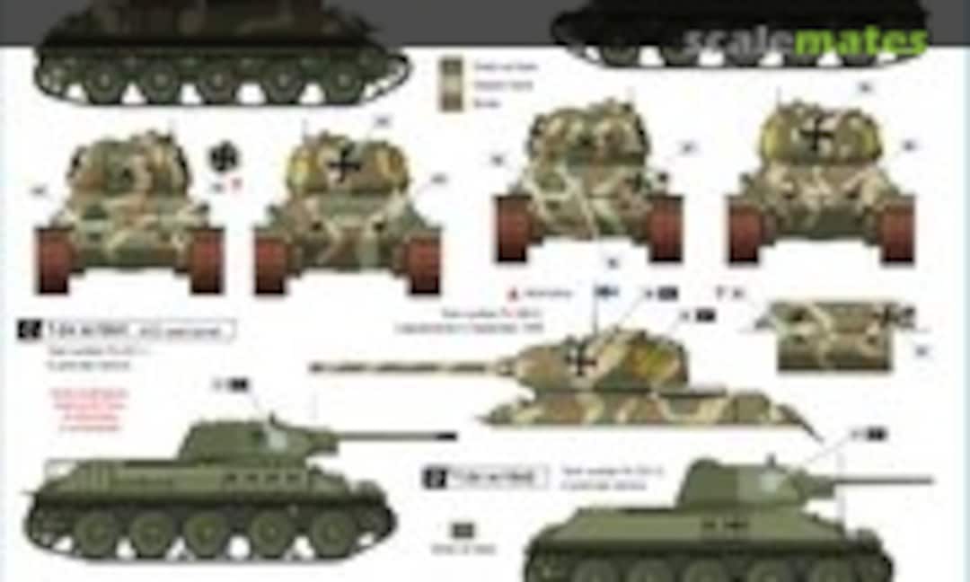 1:35 Finnish Tanks in WW2 Part 4 T34-85 in WW2 and T-34s in Cold War (Star Decals 35-894)