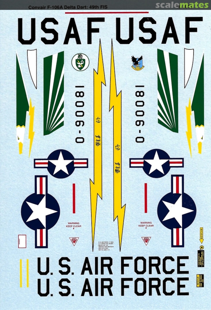 Boxart F-106A Delta Dart 48-1011 SuperScale International Boxart F-106A Delta Dart 48-1011 SuperScale International