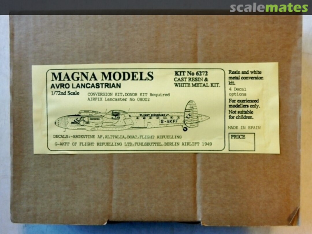 Boxart Avro Lancastrian 6272 Magna Models Boxart Avro Lancastrian 6272 Magna Models