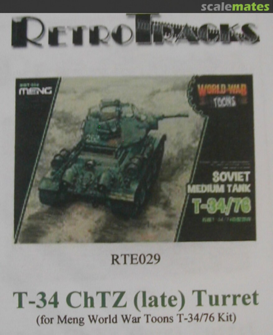 Boxart T-34/76 ChTZ (late) Turret RTE029 RetroTracks Boxart T-34/76 ChTZ (late) Turret RTE029 RetroTracks