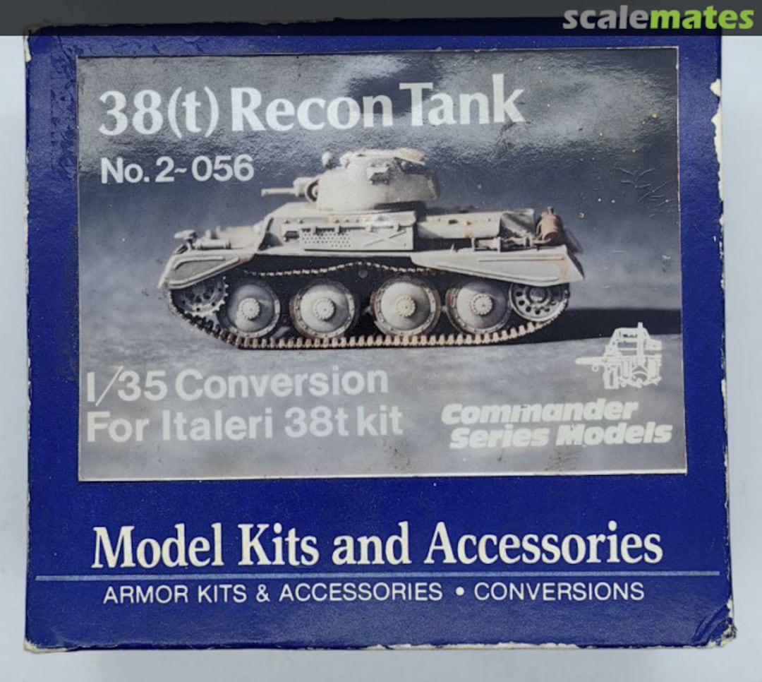 Boxart 38(t) Recon Tank 2-056 Commander Series Models