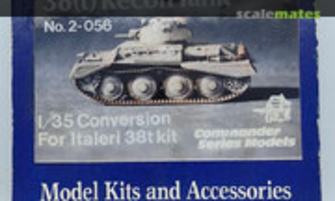 1:35 38(t) Recon Tank (Commander Series Models 2-056) 2-056