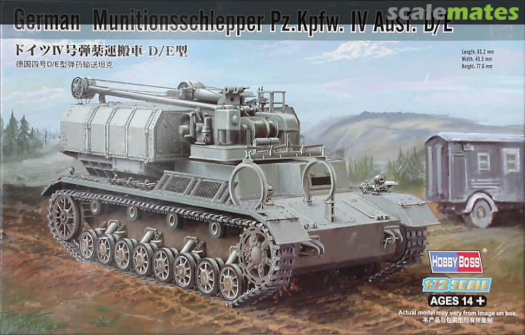 Boxart Munitionsschlepper Pz.Kpfw. IV Ausf. D/E 82907 HobbyBoss Boxart Munitionsschlepper Pz.Kpfw. IV Ausf. D/E 82907 HobbyBoss