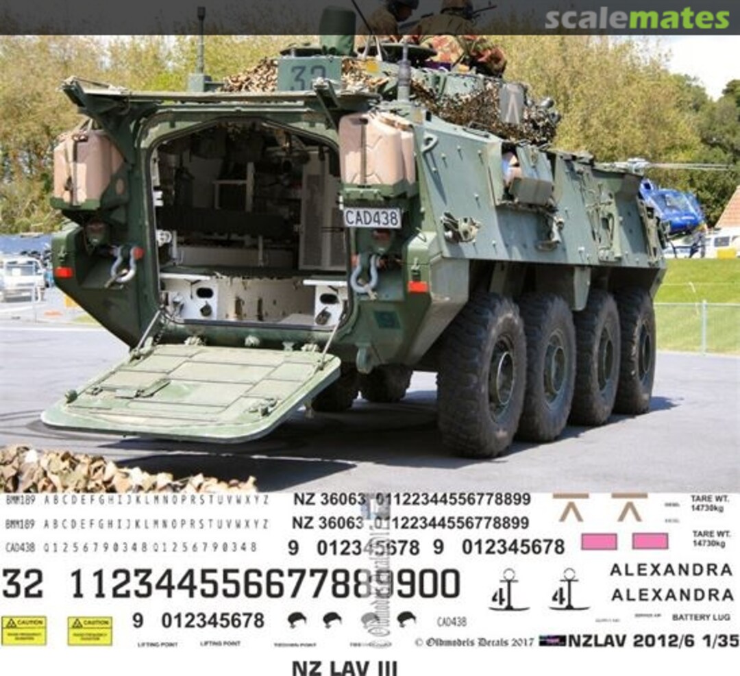 Boxart NZ LAV III OMD0411 Oldmodels Decals Boxart NZ LAV III OMD0411 Oldmodels Decals