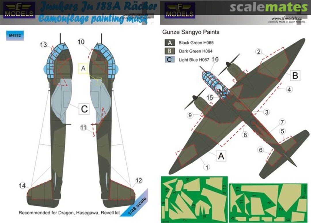 Boxart Junkers Ju 188A Rächer M4882 LF Models Boxart Junkers Ju 188A Rächer M4882 LF Models