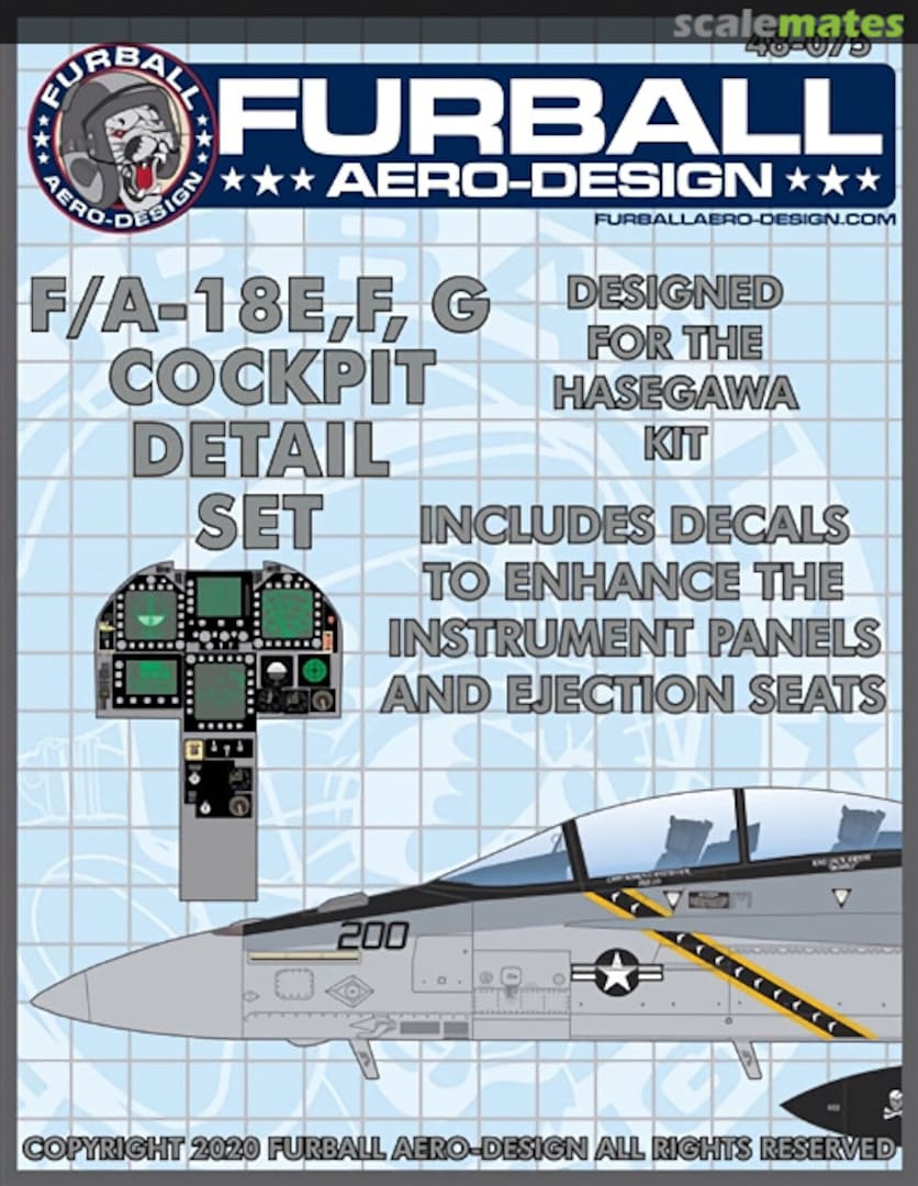 Boxart F/A-18E,F,G Cockpit Detail Set 48-075 Furball Aero-Design Boxart F/A-18E,F,G Cockpit Detail Set 48-075 Furball Aero-Design