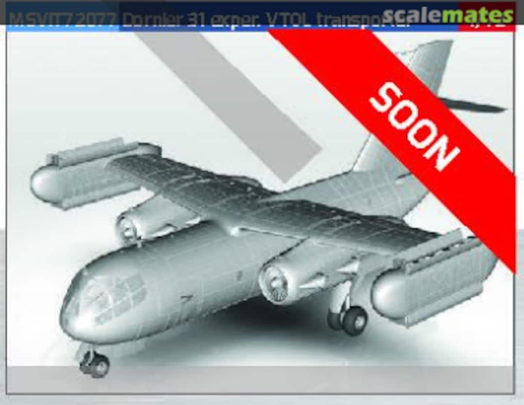 Boxart Dornier Do 31 exper. VTOL transporter 72077 ModelSvit Boxart Dornier Do 31 exper. VTOL transporter 72077 ModelSvit