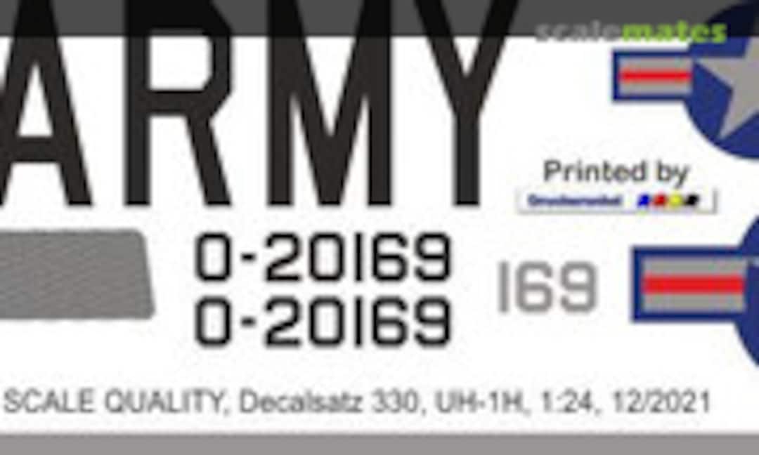 1:24 UH-1D - US Army (Heli Scale Quality Decal 330) Decal 330