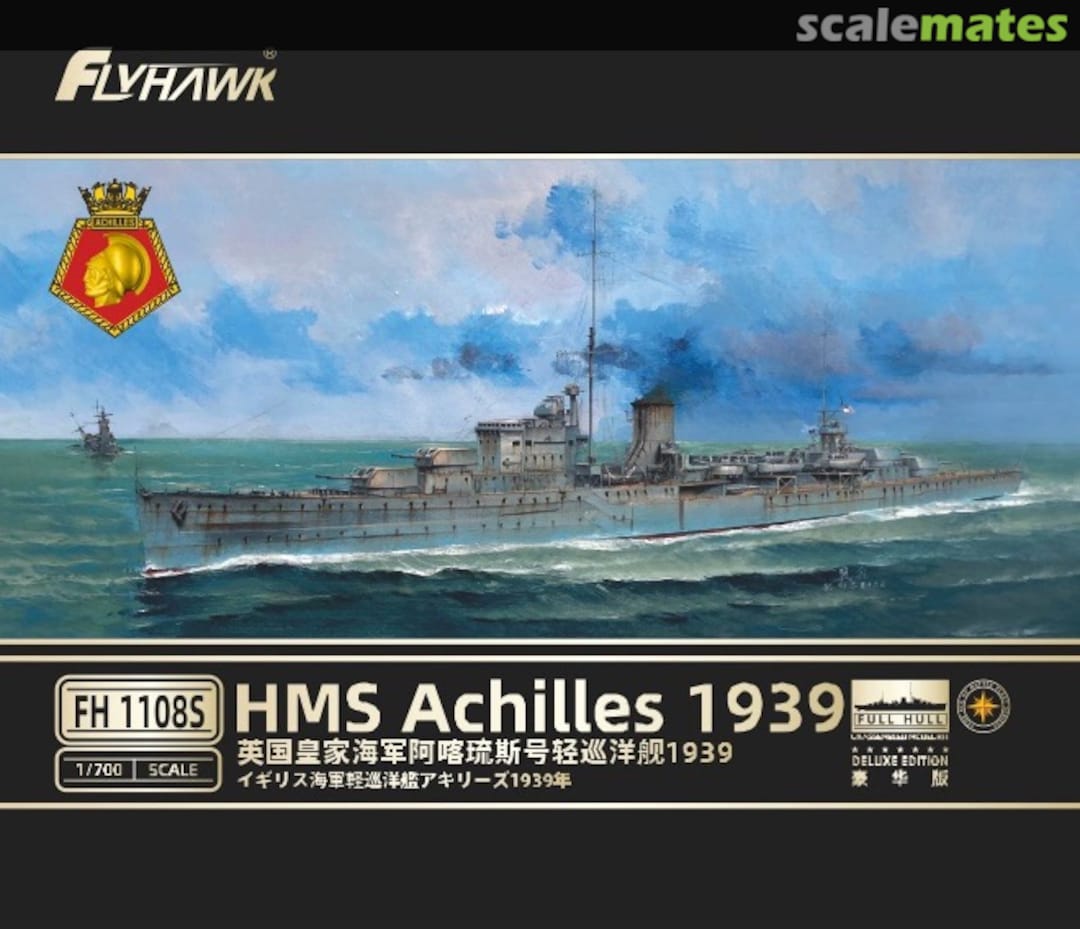 Boxart HMS Achilles 1939 FH1108S FlyHawk Model Boxart HMS Achilles 1939 FH1108S FlyHawk Model