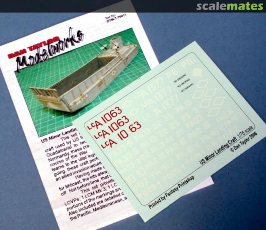 Boxart US Minor Landing Craft DTM-T-76011 Dan Taylor Modelworks Boxart US Minor Landing Craft DTM-T-76011 Dan Taylor Modelworks