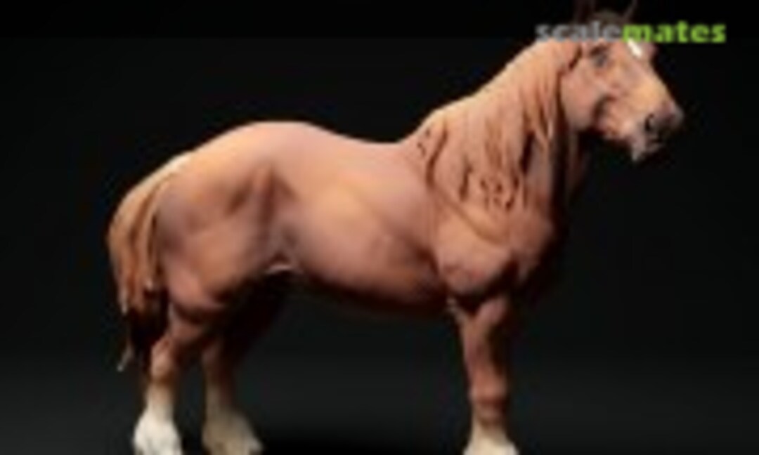 1:48 Suffolk Punch - mare standing (EMP3d 48130347) 48130347