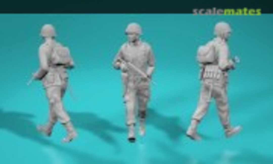 1:72 WWII American Soldier - walking - Version 3 (EMP3d 99201146-72) 99201146-72