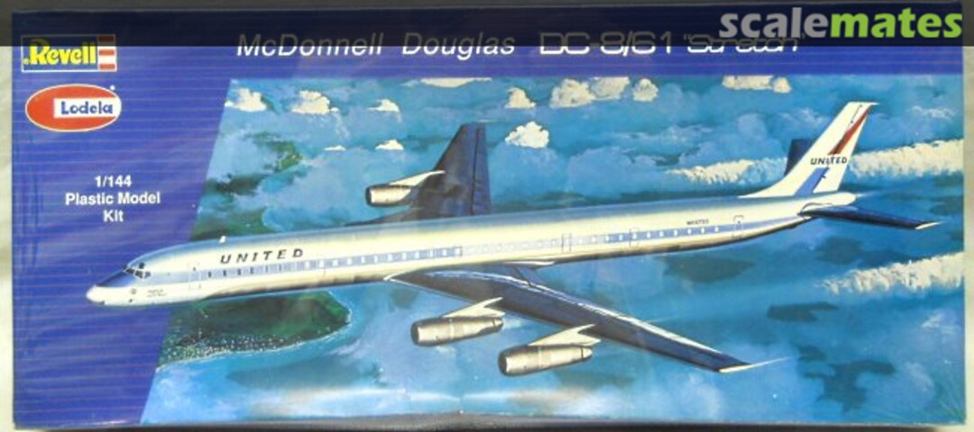 Boxart McDonnell Douglas DC-8/61 'Stretch' H-270 Revell/Lodela Boxart McDonnell Douglas DC-8/61 'Stretch' H-270 Revell/Lodela
