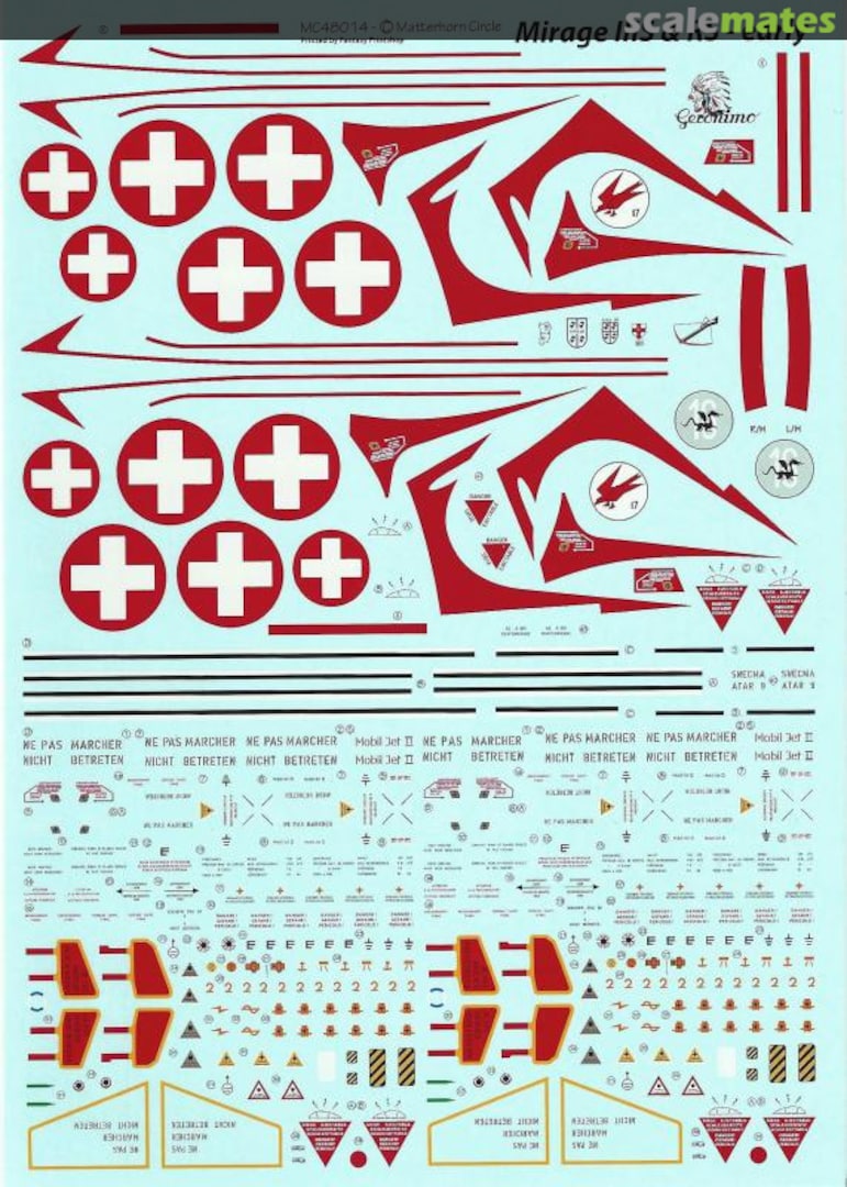 Boxart Swiss Mirages IIIS MC48014 Matterhorn Circle Boxart Swiss Mirages IIIS MC48014 Matterhorn Circle