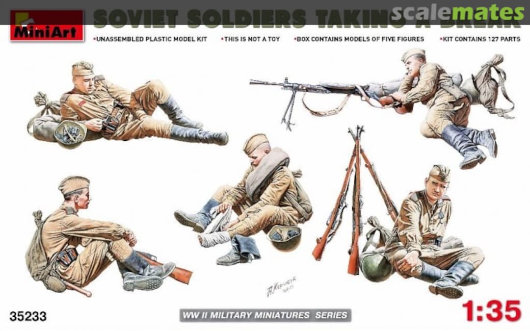 Boxart Soldiers Taking a Break 35233 MiniArt Boxart Soldiers Taking a Break 35233 MiniArt
