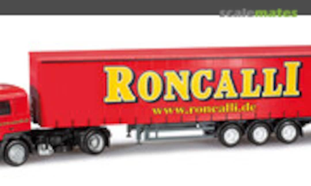 MAN F2000 Gardinenplanen-Sattelzug &quot;Roncalli&quot; (Herpa 303033)