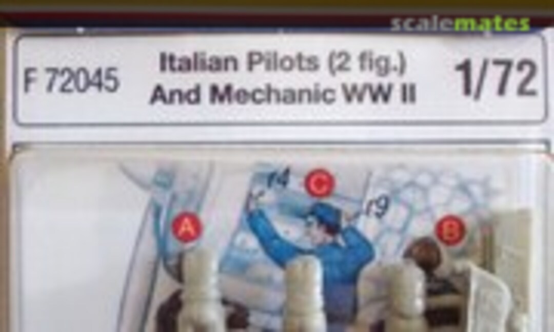1:72 Italian Pilots (2 fig.) And Mechanic WW II (CMK F72045) F72045