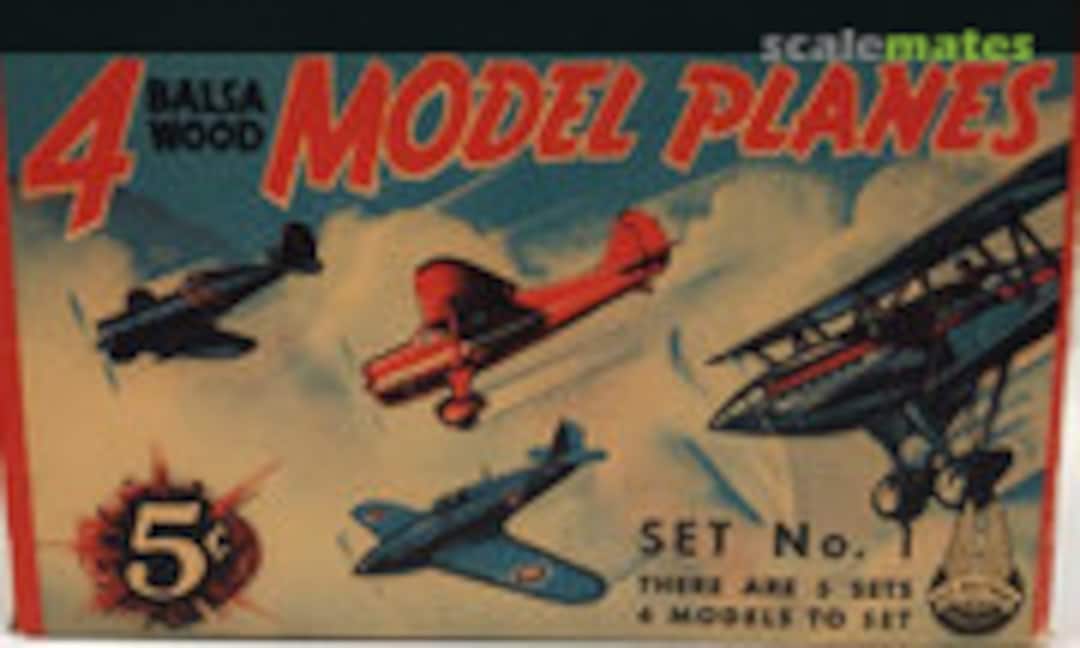 No 4 Balsa Wood Model Airplanes (Ace Whitman 3959-1) 3959-1