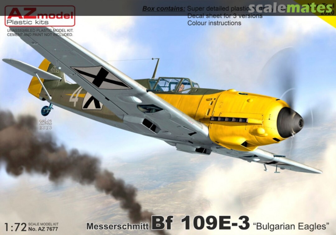 Boxart Messerschmitt Bf 109E-3 AZ 7677 AZmodel Boxart Messerschmitt Bf 109E-3 AZ 7677 AZmodel