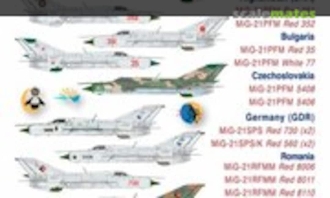 1:48 Brothers in Arms 4: The Mig-21PFM in Warsaw Pact Service and Beyond (Linden Hill Decals LHD48035) LHD48035