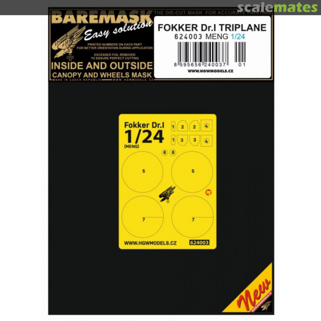Boxart Fokker Dr.I Triplane 624003 HGW Models Boxart Fokker Dr.I Triplane 624003 HGW Models