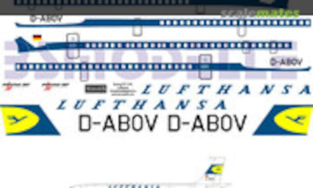 1:100 Boeing 707 Lufthansa decal 1\100 (BSmodelle BSM100007) BSM100007