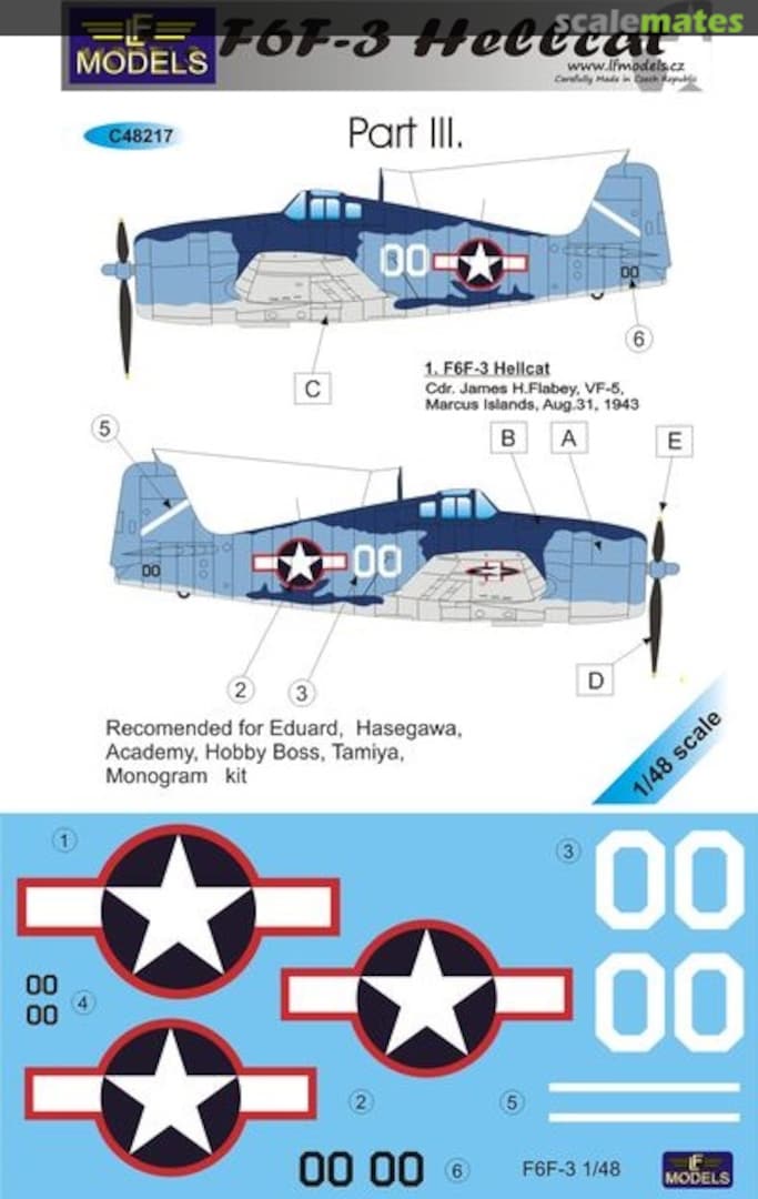 Boxart F6F-3 Hellcat Part III. C48217 LF Models Boxart F6F-3 Hellcat Part III. C48217 LF Models
