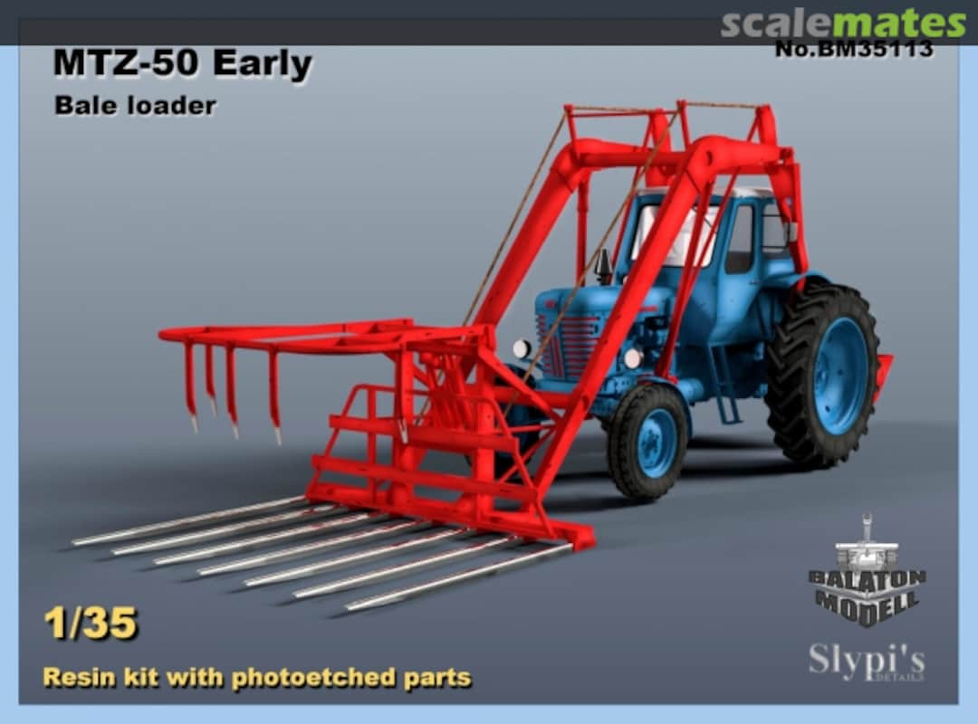 Boxart MTZ-50 Early, Bale Loader BM35113 Balaton Modell Boxart MTZ-50 Early, Bale Loader BM35113 Balaton Modell