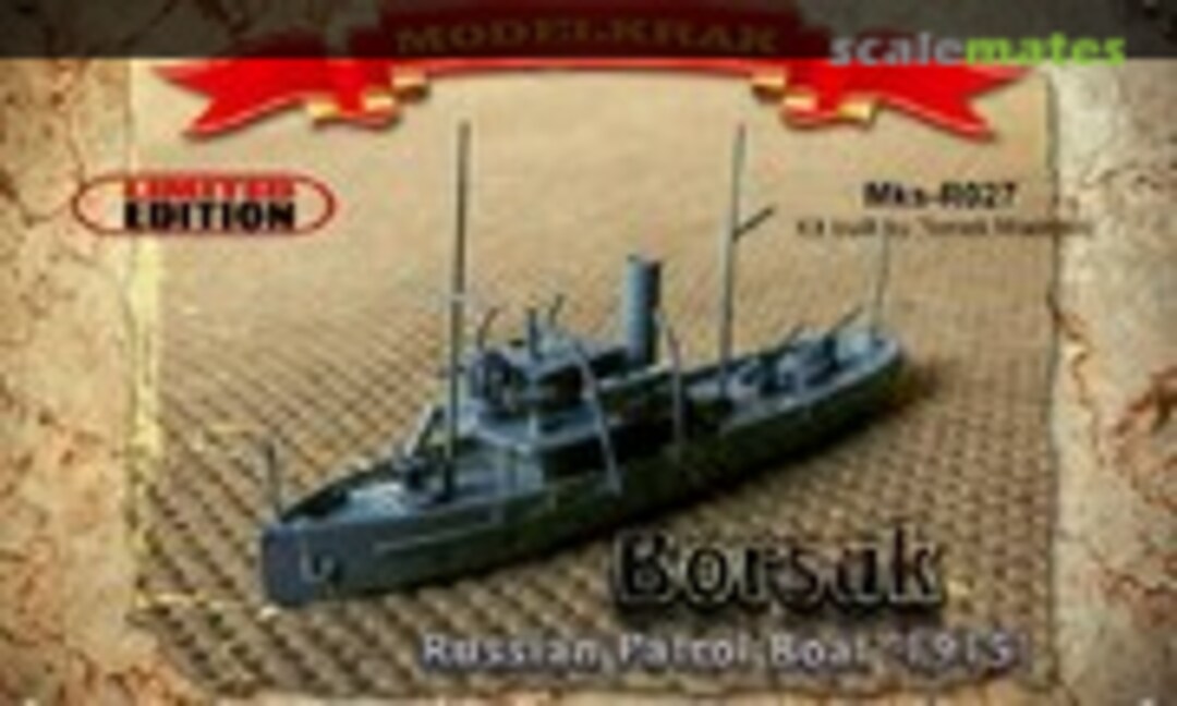 1:700 Russian Patrol Boat "Borsuk" (1915) (Modelkrak Mks - R 027) Mks - R 027