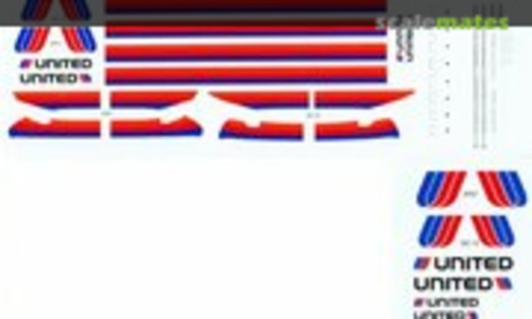 1:144 United (1991) DC-10 / 767 (ATP Airliners America AD7059) AD7059