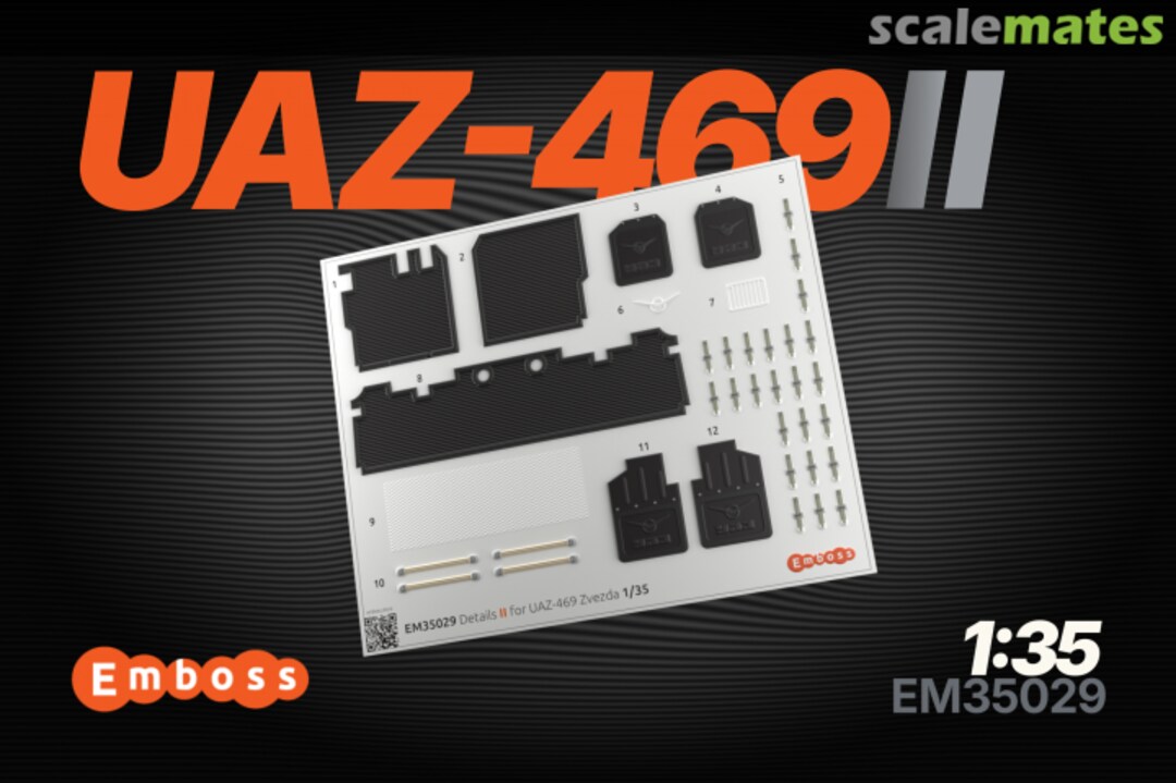 Boxart UAZ-469 part 2 interior 3D decals EM35029 Embase Boxart UAZ-469 part 2 interior 3D decals EM35029 Embase