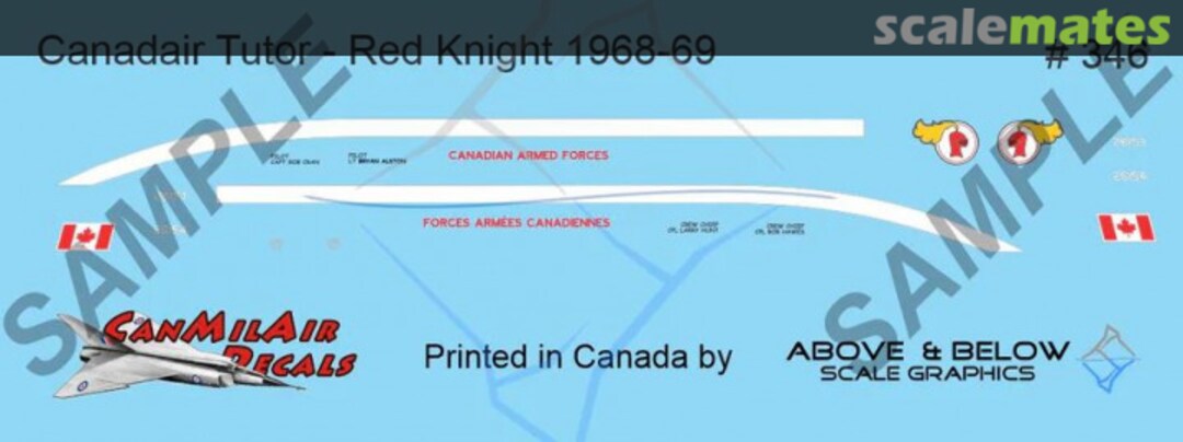 Boxart Canadair CT-114 Tutor 346 Above & Below Graphics Boxart Canadair CT-114 Tutor 346 Above & Below Graphics
