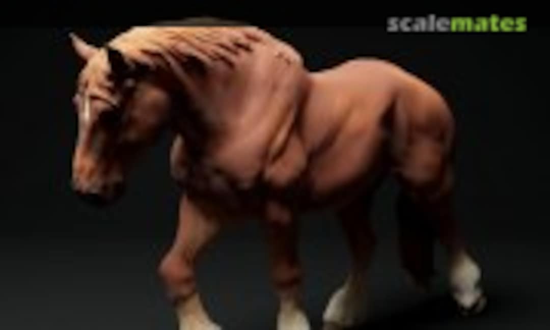 1:48 Suffolk Punch - mare walking (EMP3d 48130348) 48130348