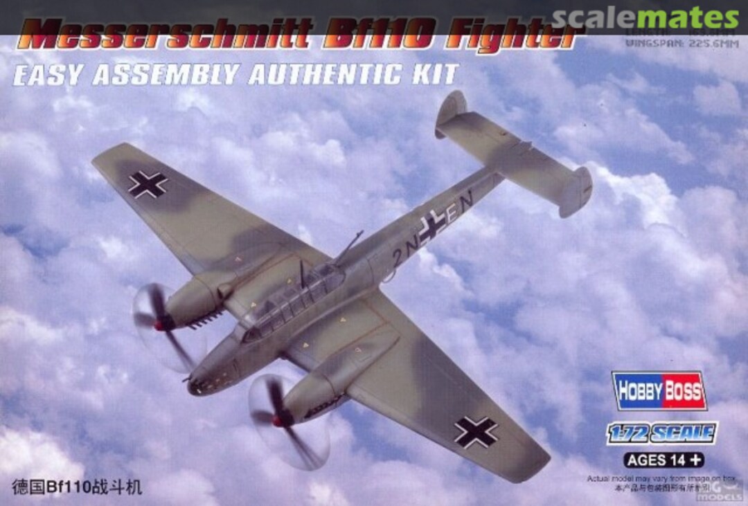 Boxart Messerschmitt Bf110 Fighter 80292 HobbyBoss