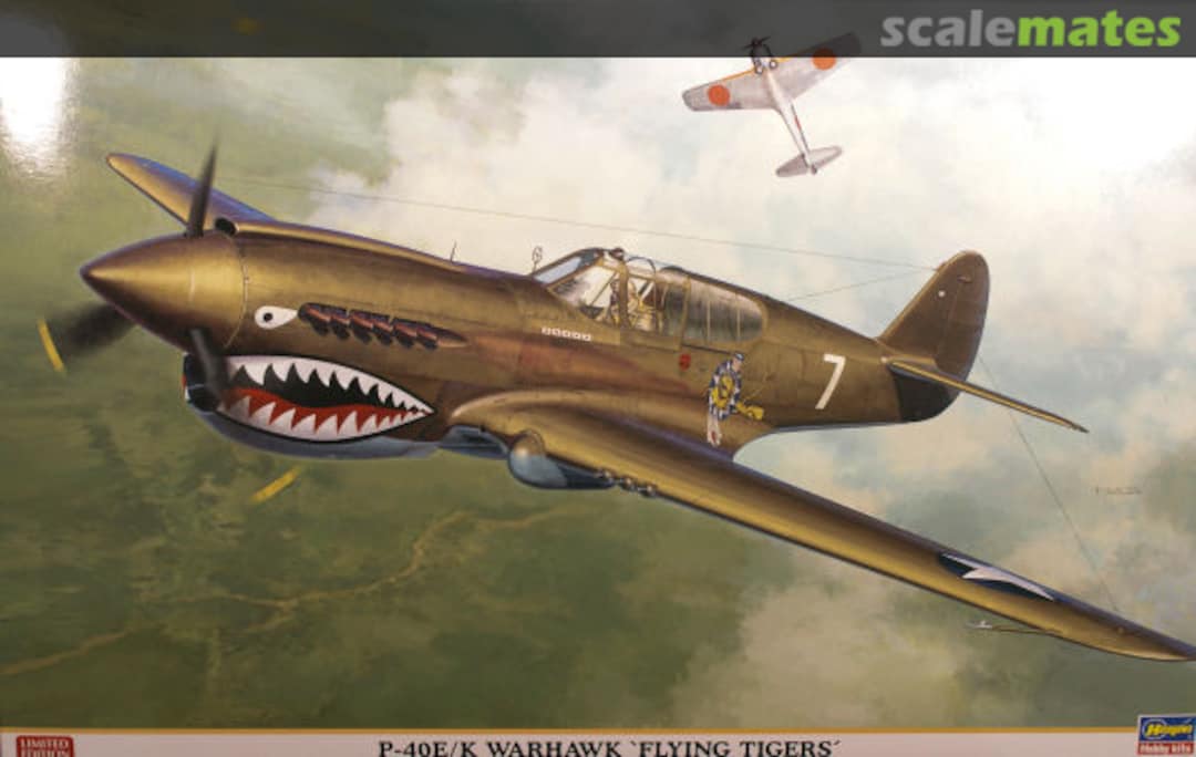 Boxart P-40E/K Warhawk 'Flying Tigers' 08226 Hasegawa Boxart P-40E/K Warhawk 'Flying Tigers' 08226 Hasegawa