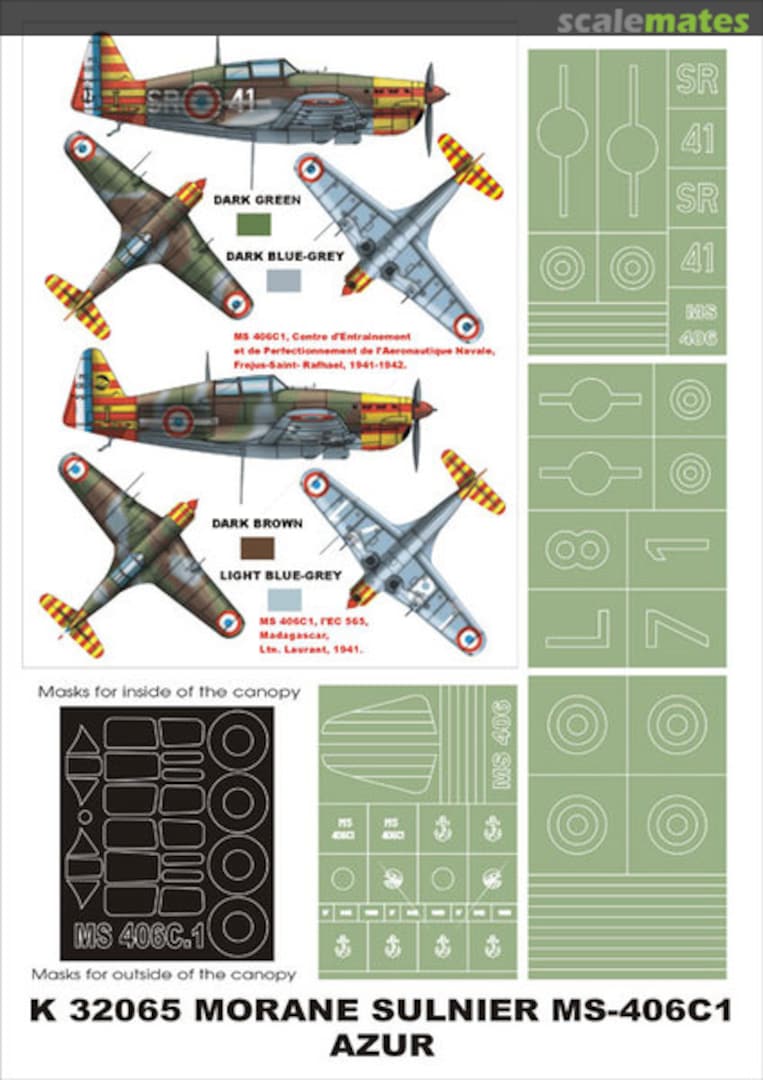 Boxart Morane-Saulnier MS-406C1 K32065 Montex Boxart Morane-Saulnier MS-406C1 K32065 Montex