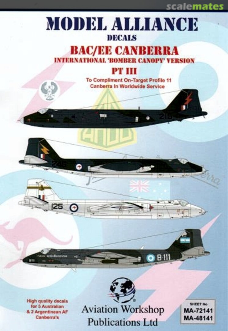 Boxart BAC/EE Canberra MA-72141 Model Alliance Boxart BAC/EE Canberra MA-72141 Model Alliance