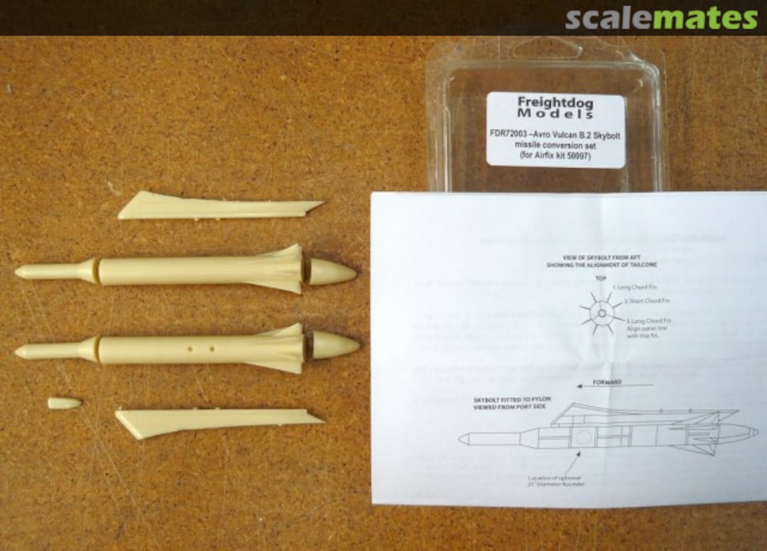 Boxart Avro Vulcan B.2 Skybolt Missile conversion set FDR72003 Freightdog Models Boxart Avro Vulcan B.2 Skybolt Missile conversion set FDR72003 Freightdog Models