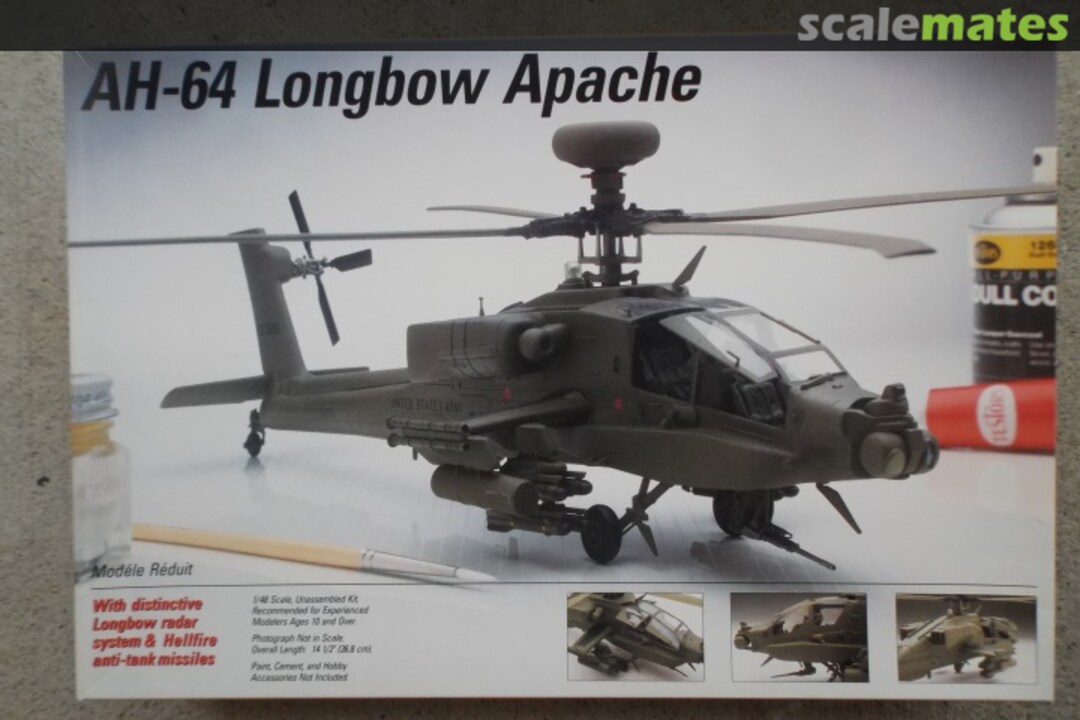 Boxart AH-64 Longbow Apache 515 Testors Boxart AH-64 Longbow Apache 515 Testors