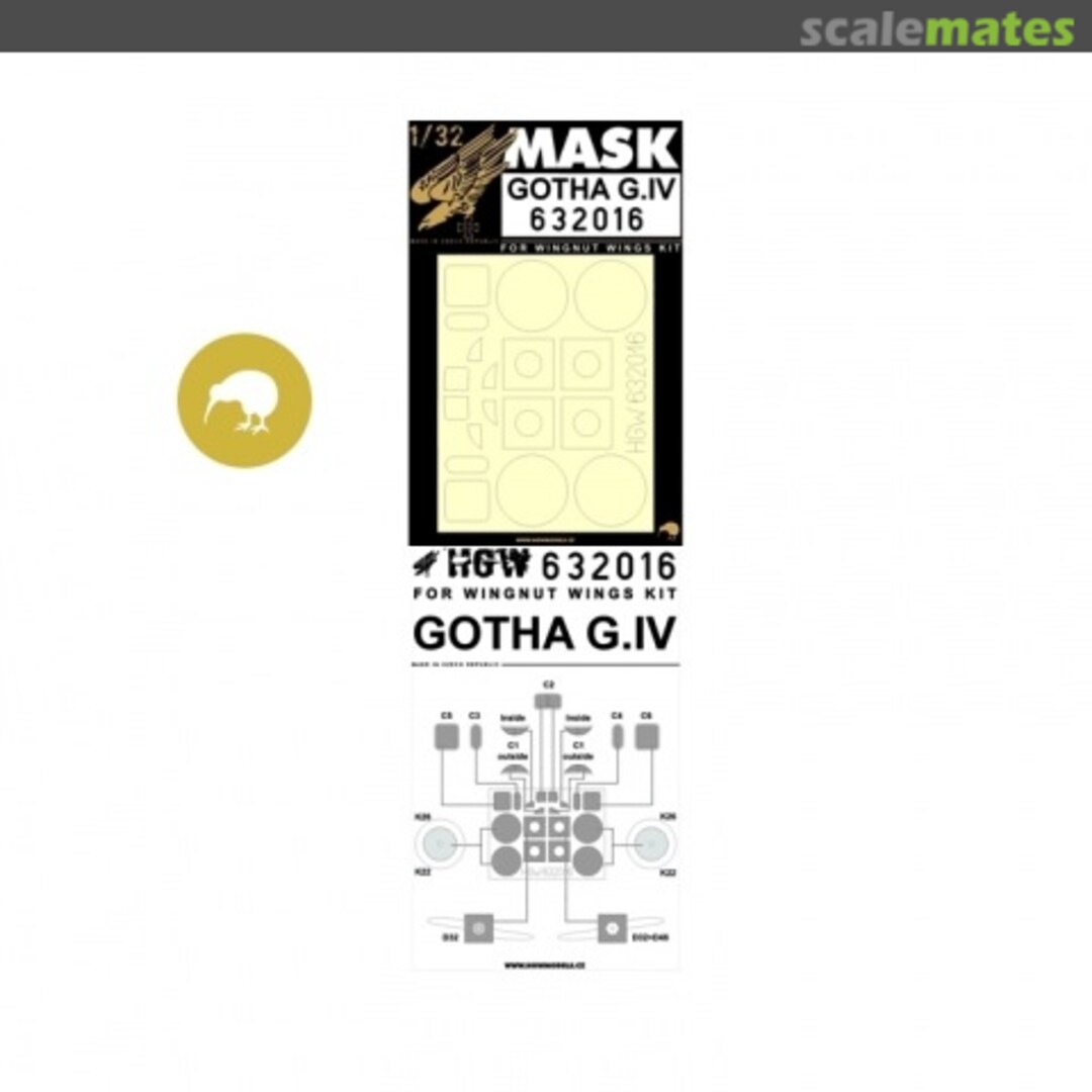Boxart Gotha G.IV - Masks Set 632016 HGW Models Boxart Gotha G.IV - Masks Set 632016 HGW Models